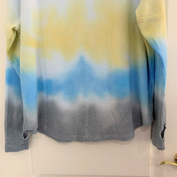 Theo & Spence Nordstrom Tie Dye Top Crew Neck Thumbhole Sweatshirt Size XL - Picture 8 of 9